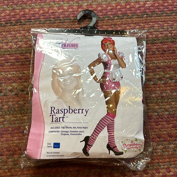 NEW ADULT RASPBERRY TART STRAWBERRY SHORTCAKE HALLOWEEN COSTUME COSPLAY SEXY - Picture 9 of 9